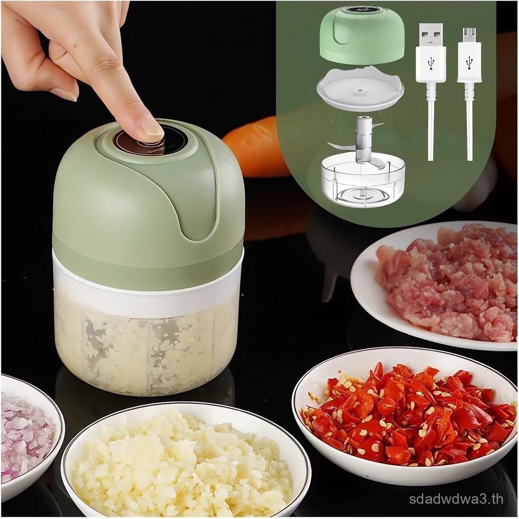 USB ชาร์จไฟฟ้ากระเทียมเครื่องบด-2023 ใหม่แบบพกพา Mini Chopper, ไฟฟ้า Mini Chopper Multi-Function Ble