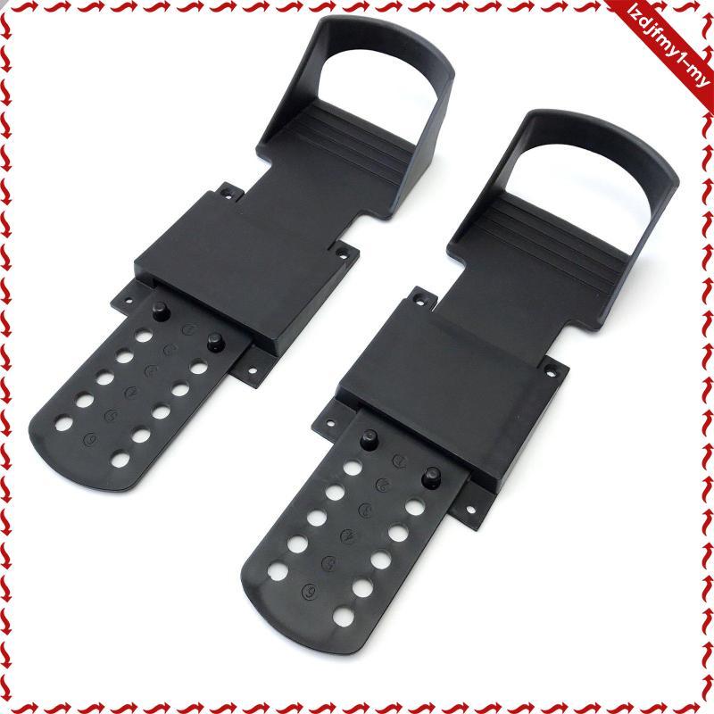 Leipupa Rower แผ่นเท้าพร้อมสายรัดติดตั้งง่ายเครื่องพายเรือเหยียบ Rower เท้าลื่นปรับเท้าเหยียบขนาดกะท