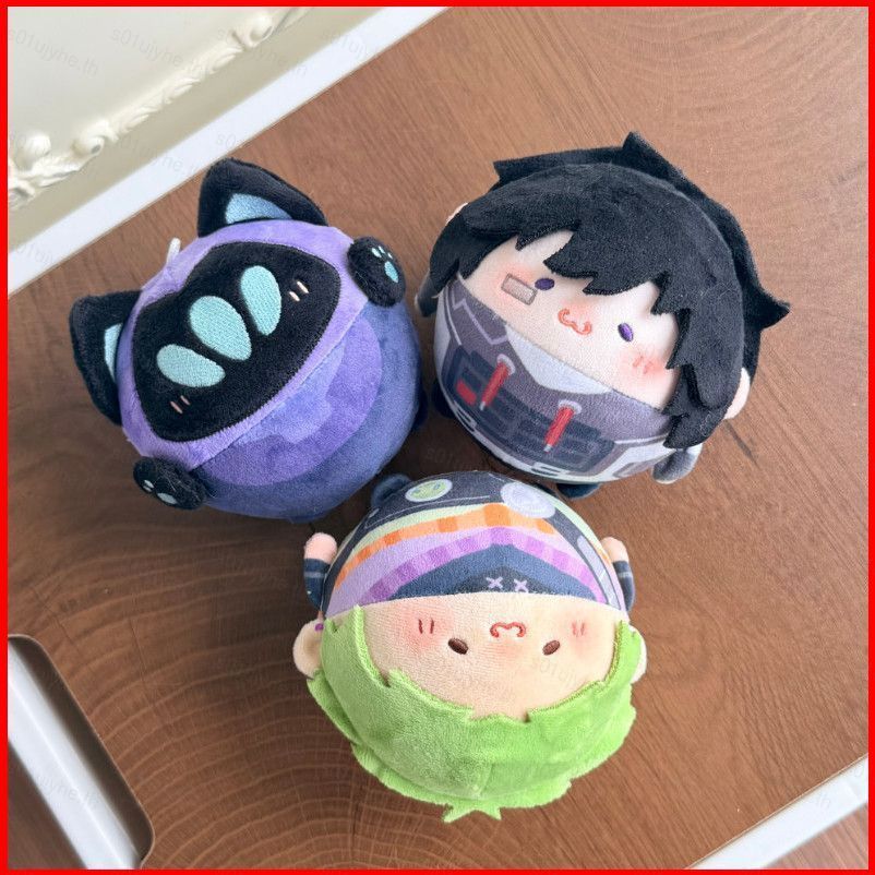 Valant Clove Sage Jett รอบ Plushie Ball รูปตุ๊กตาตุ๊กตาน่ารักเกมกระเป๋า Charm