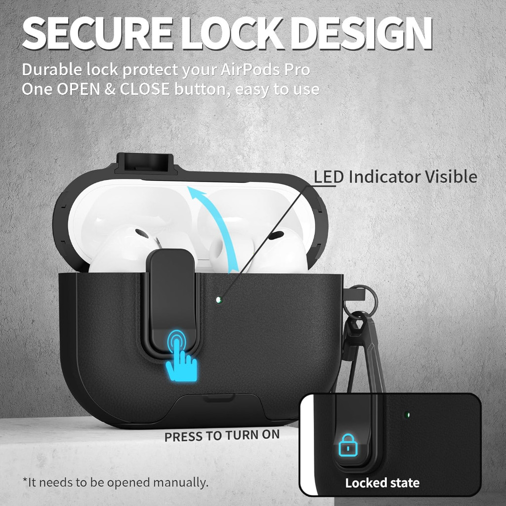สำหรับ Pro 3(AirPods)การออกแบบพื้นผิวหนังสําหรับเคส Shockproof Protective Cover For AirPods 5/4/Pro 3 Case Cover
