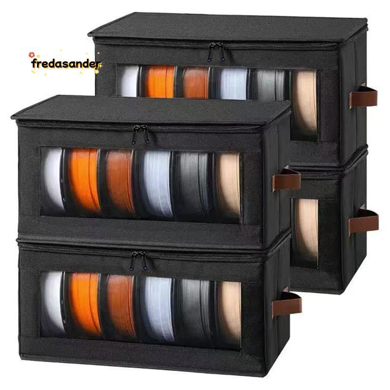 เหมาะสําหรับ Home Studio 4-Pack 3D Printer Filament Storage กล่องถือ 24 ม้วนพร้อมสารดูดความชื้นแพ็ค