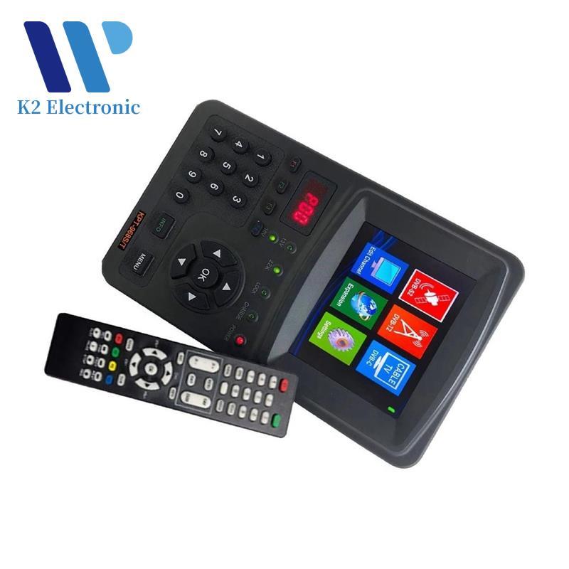 EU Plug DVB-S2 DVB-T2 DVB-C เมตรสัญญาณทดสอบ KPT-968ST DVB-S/S2 MP4 สัญญาณ Test Finder ตัวรับสัญญาณดา