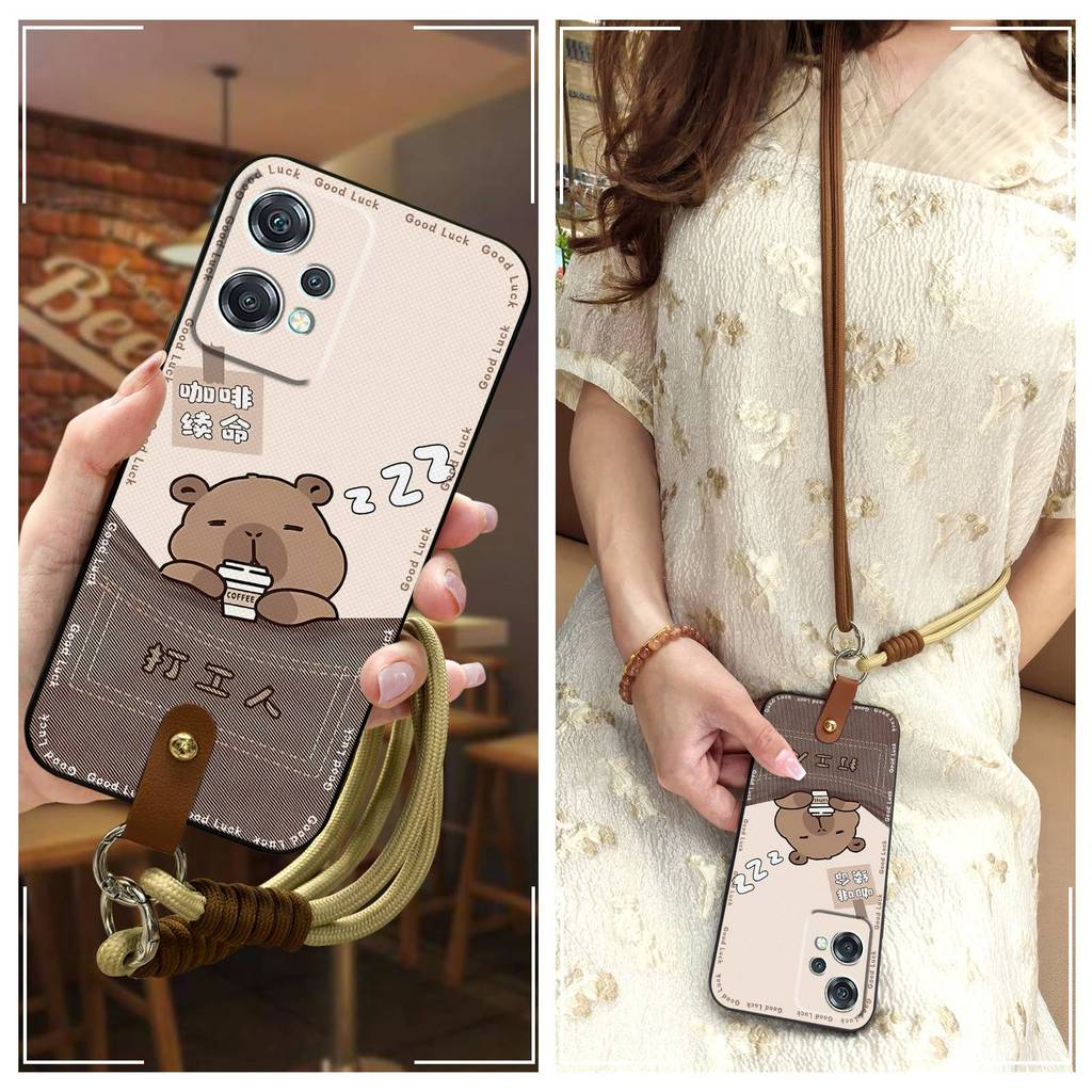 สร้อยคอซิลิโคนเคสโทรศัพท์สําหรับ OnePlus/1 + Nord CE2 Lite 5G/OPPO K10X-5G Graffiti น่ารักเต็มห่อออก