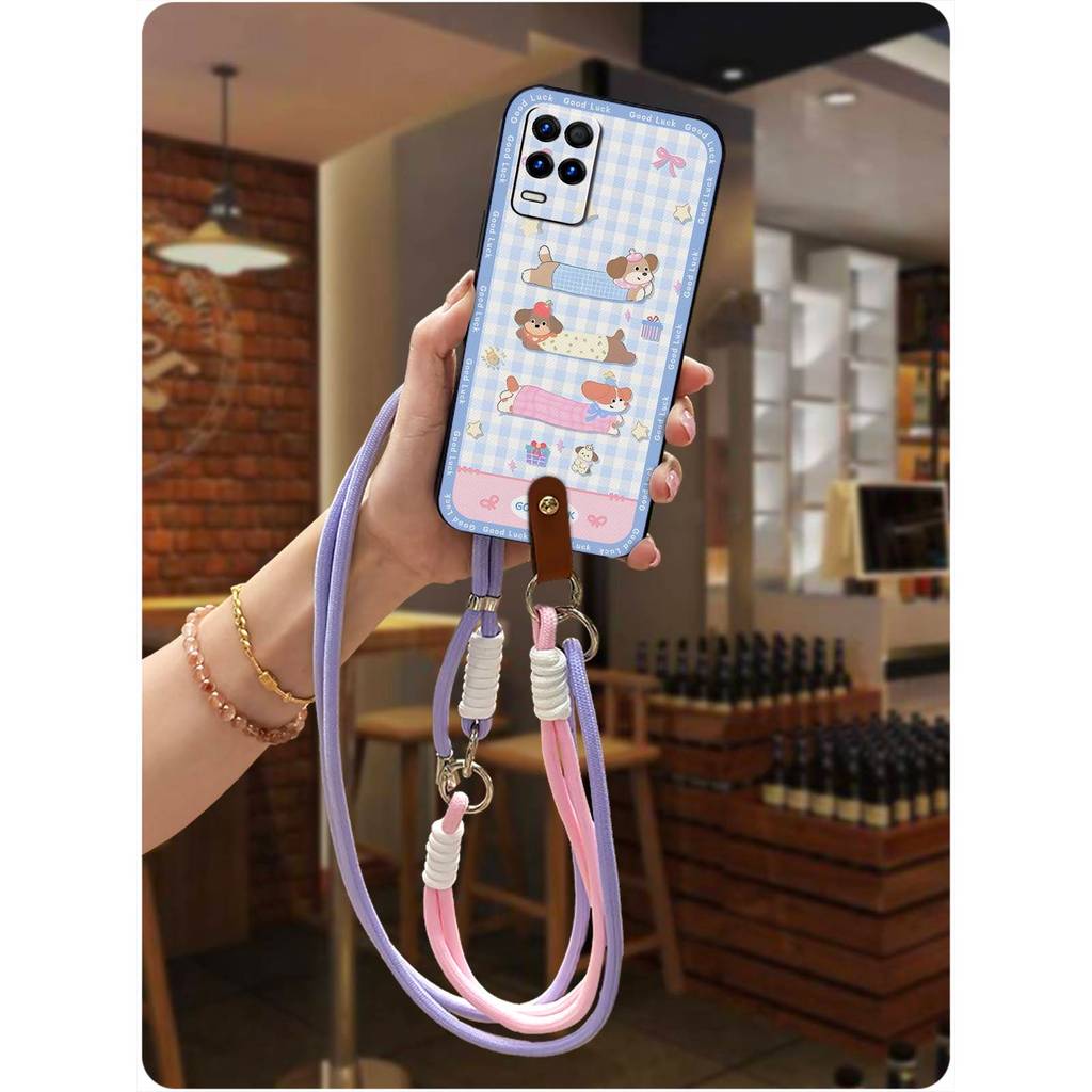 ฝาหลังTPUเคสโทรศัพท์สําหรับOPPO Realme8s/K9X/Realme9 5Gอินเดียน่ารักAnti-knock Graffitiกันน้ําเต็มห่