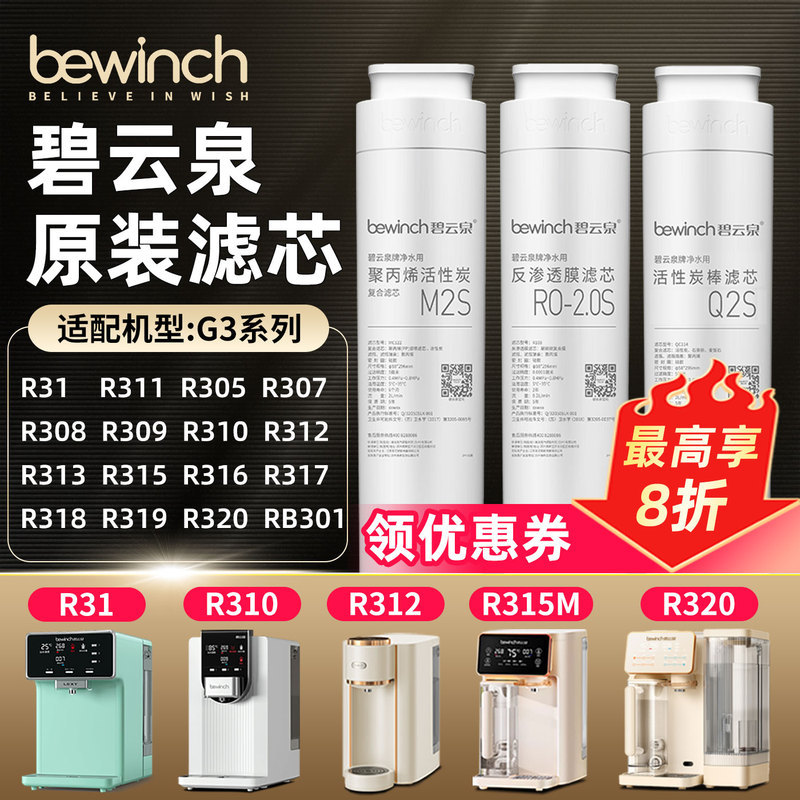 ไส้กรองเครื่องกรองน้ำ Biyunquan g3 รุ่น R312/R320/R311/R310/G3Pro/g3mini