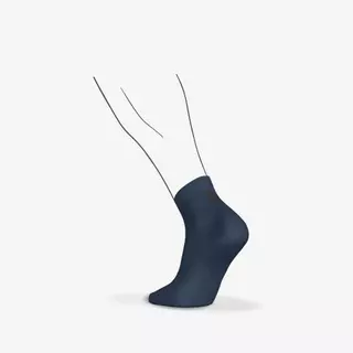 Decathlon Pack Of 2 Pairs Fine Crew Running Socks ถุงเท้าวิ่งหุ้มข้อเนื้อผ้าละเอียด รุ่น Run500 1 แพ็ค 2 คู่ - Navy/Blue
