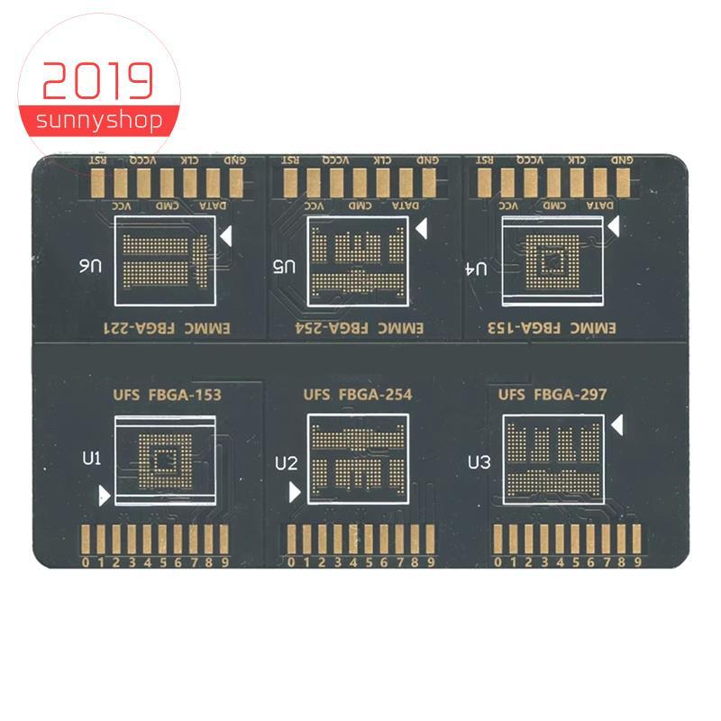 [sunnyshop2019]Flash 64 BGA ISP Board Flash 64 FBGA ISP EMMC FBGA 153 254 221 UFS FBA 153 254 297 สํ