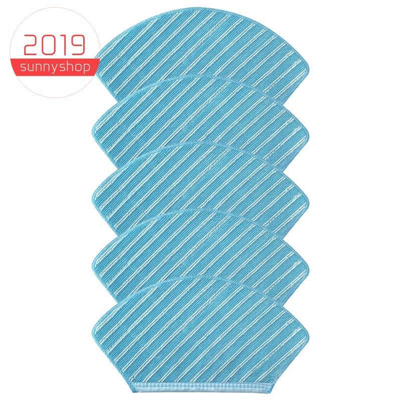 [sunnyshop2019]5 ชิ้นสําหรับ M7 I10 อุปกรณ์เครื่องใช้ในบ้านอัจฉริยะ Mop Rag Kit เครื่องดูดฝุ่นหุ่นยน