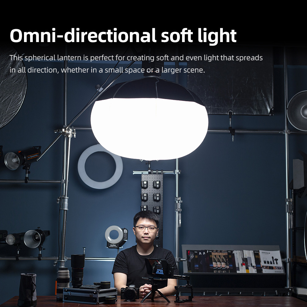 Godox แบบพกพา Quick-ติดตั้งรอบรูปร่างโคมไฟ Softbox Light CS-50D 50 ซม.CS-65D 65 ซม.CS-85D 85 ซม.สําห