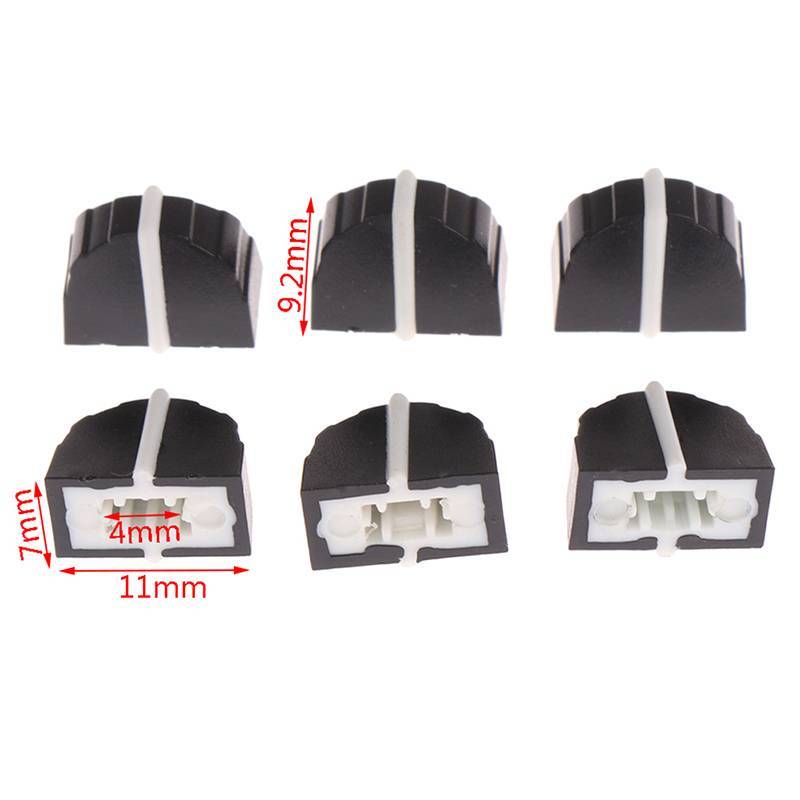 (ใหม่) 10pcs DBX2231 Equalizer Fader Cap 11MMX9MM Hole 4MM Potentiometer Fader Knob Cap