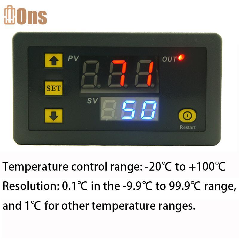 Ons W3230 โมดูลสวิตช์ควบคุมอุณหภูมิความแม่นยําสูง 12V ที่
