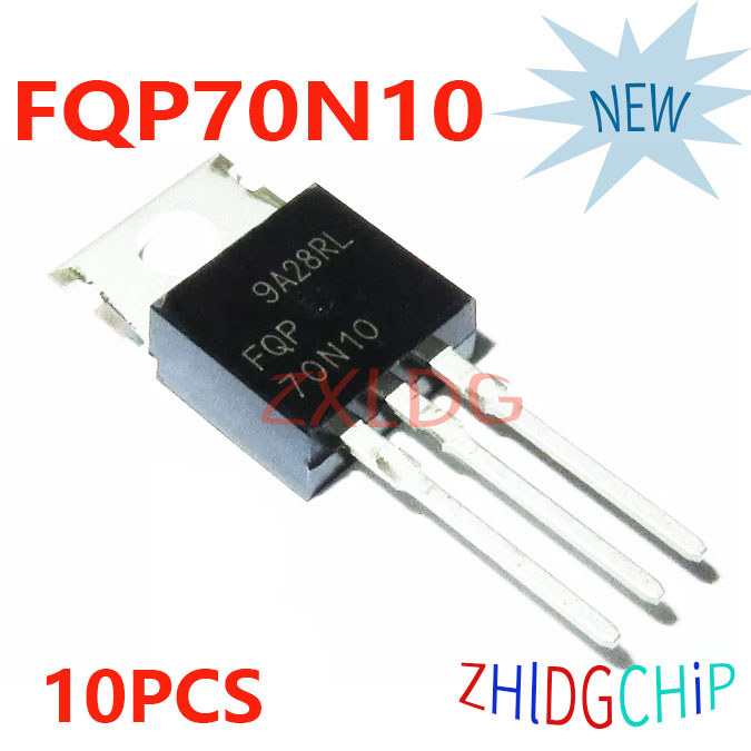 10 ชิ้นแบรนด์ใหม่ FQP70N10 70N10 70A100V TO-220