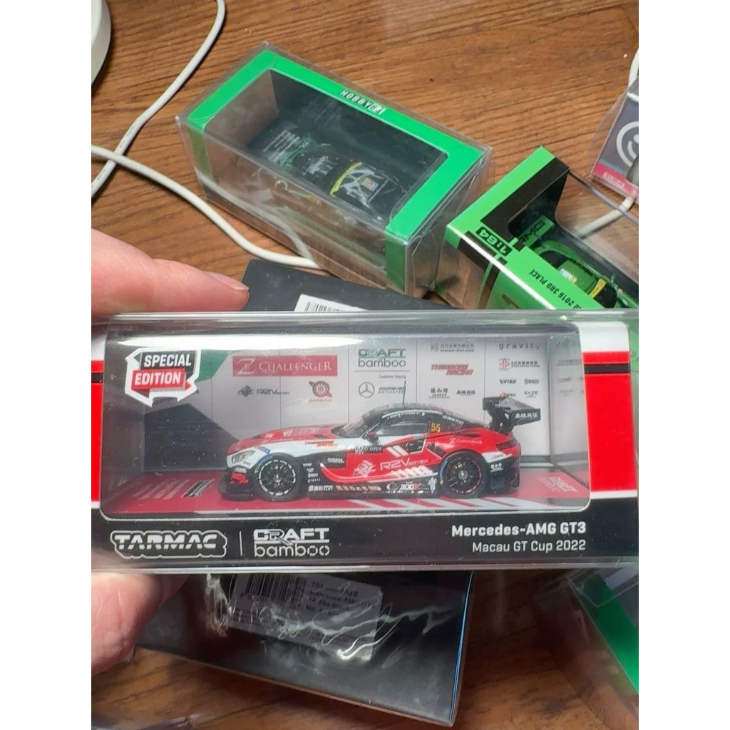 [คลังสินค้าพร้อมชุดเดี่ยว] Tarmac Works 1/64 Mercedes-AMG GT3 Macau GT Cup 2022 Mercedes-Benz AMG GT