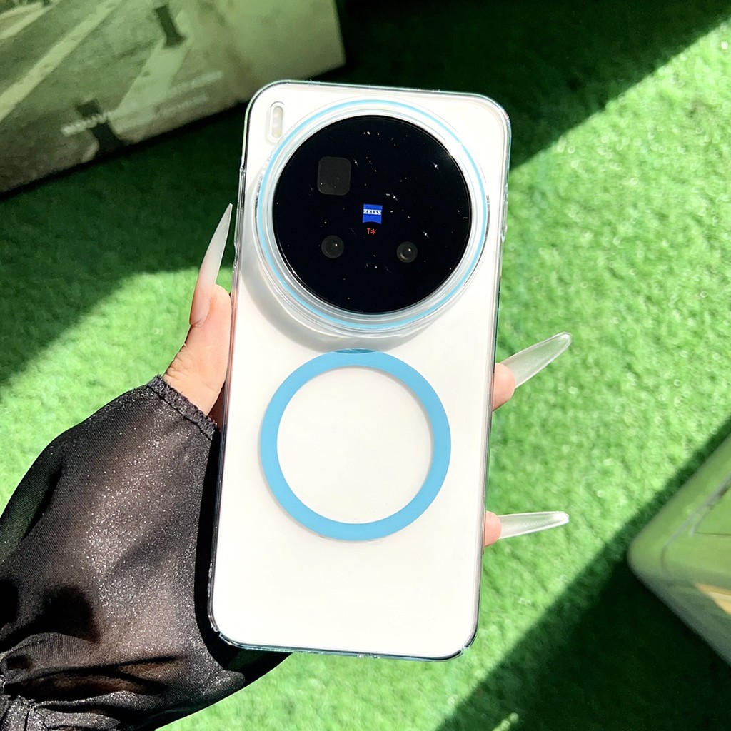Blue Coil X300S เหมาะสําหรับ vivoX200ProMini เคสโทรศัพท์ X300Pro แม่เหล็ก X200Ultra โปร่งใส x200s Lu