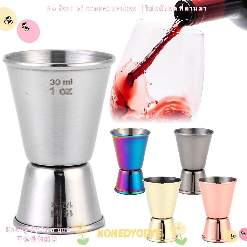 NONGYODYE วัด Jigger, 1/2-1oz Dual Shot Mug Shaker, 304 สแตนเลสสไตล์ญี่ปุ่น Barware สําหรับ Bartendi