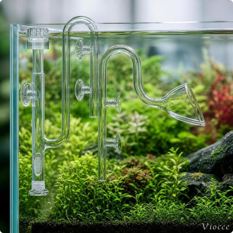 [Viocee] ตัวกรองตู้ปลาเข้าและทางออก | , หลอด Lilys Inflow, หลอด Outflow, สําหรับทําสวน, Aquascapers