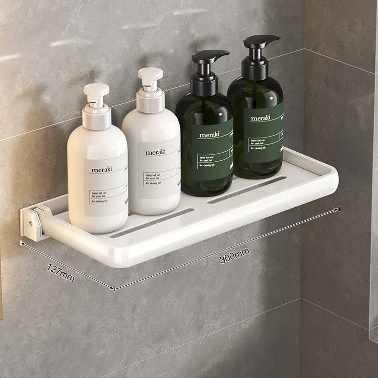 New Product#No-drill foldable storage shelf, washroom toilet shelf, wall-mounted bathroom storage ra