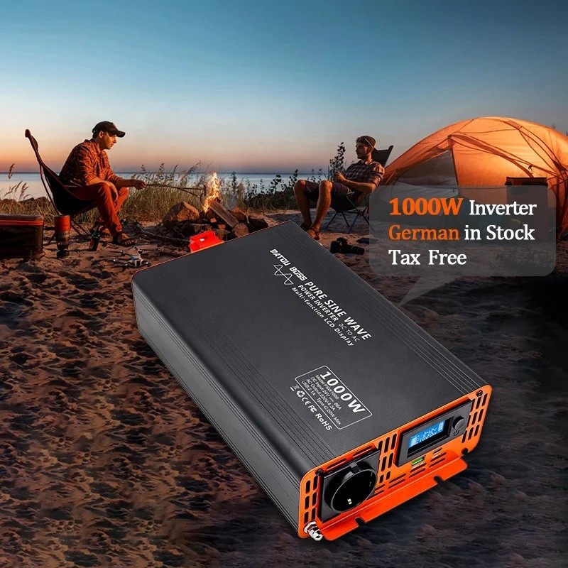 1EX4 คุณภาพสูง DATUBOSS 1000w 1500w 2000 Watt Pure Sine Wave Power Inverter 12v 220v Dc Ac Home Inve