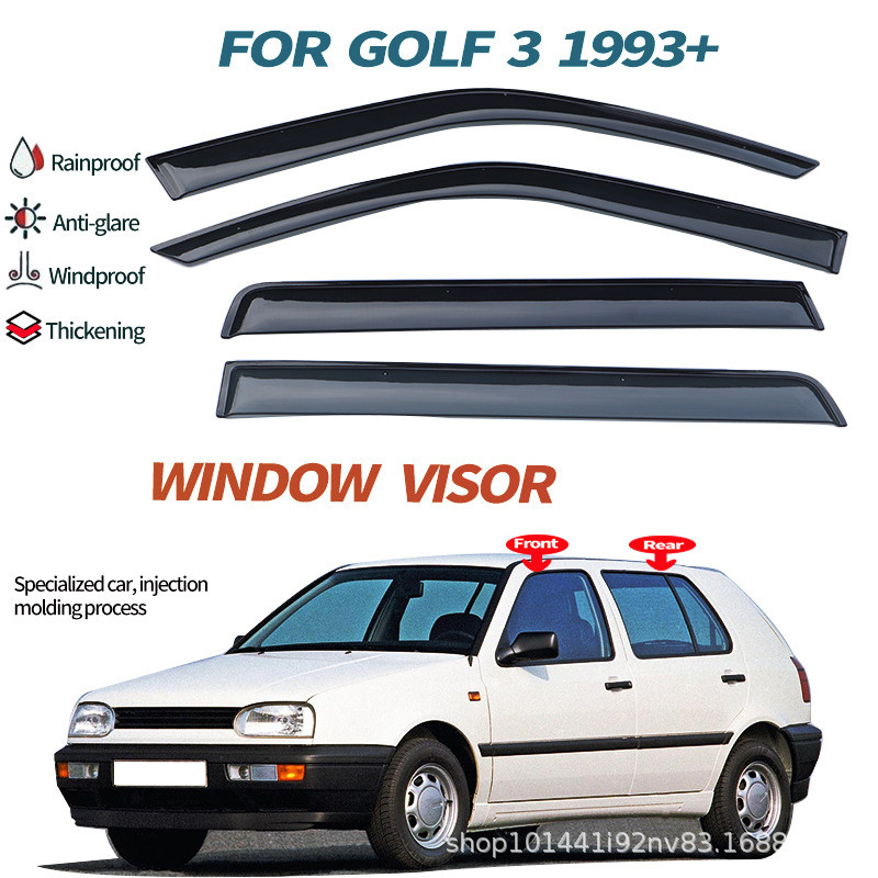 แผ่นบังแดดและกันฝนสำหรับ Volkswagen Golf 3 GOLF3 MK3 1993+