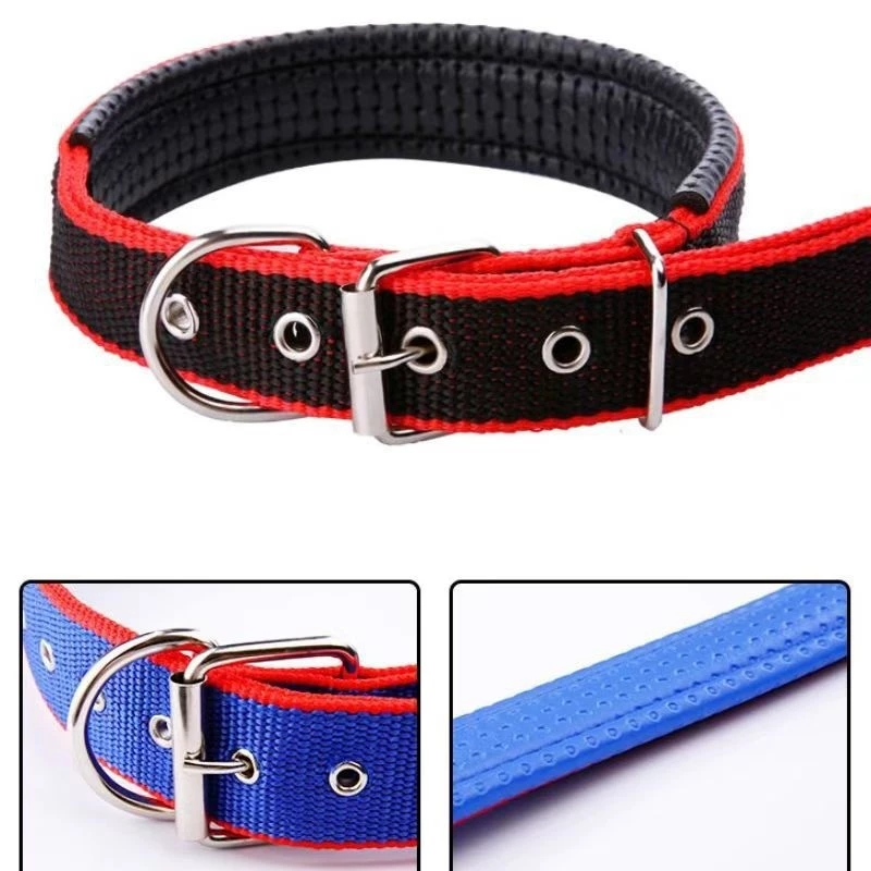🐶ปลอกคอสุนัขวัสดุหนังนุ่ม ซับในโฟม ผ้าพีพี สินค้าพร้อมส่ง ปลอกคอสัตว์เลี้ยง ใส่สบาย ระบายอากาศได้ดี🐕 thumbnail 7