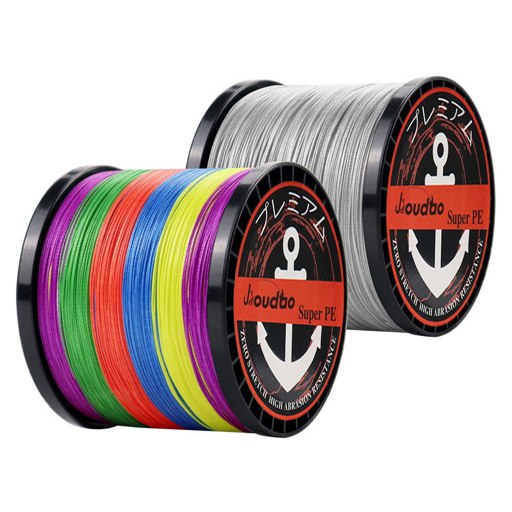 JIOUDAO 1000M 8X สายตกปลาถักสาย PE สายลอยปลาคาร์พ 100% PE