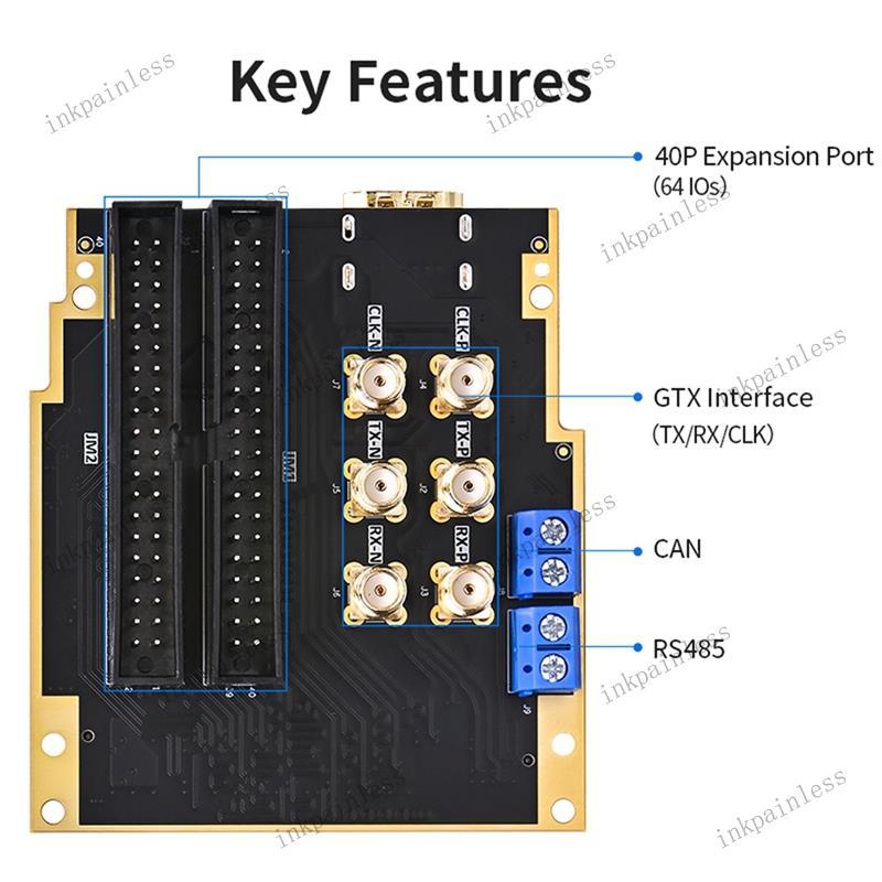 PZ-FL-IO FMC การ์ดลูกสาว FMC ถึง 40P พอร์ตขยายรองรับ GTX/RS485/CAN ขยายเต็มแพลตฟอร์ม LPC FMC Board