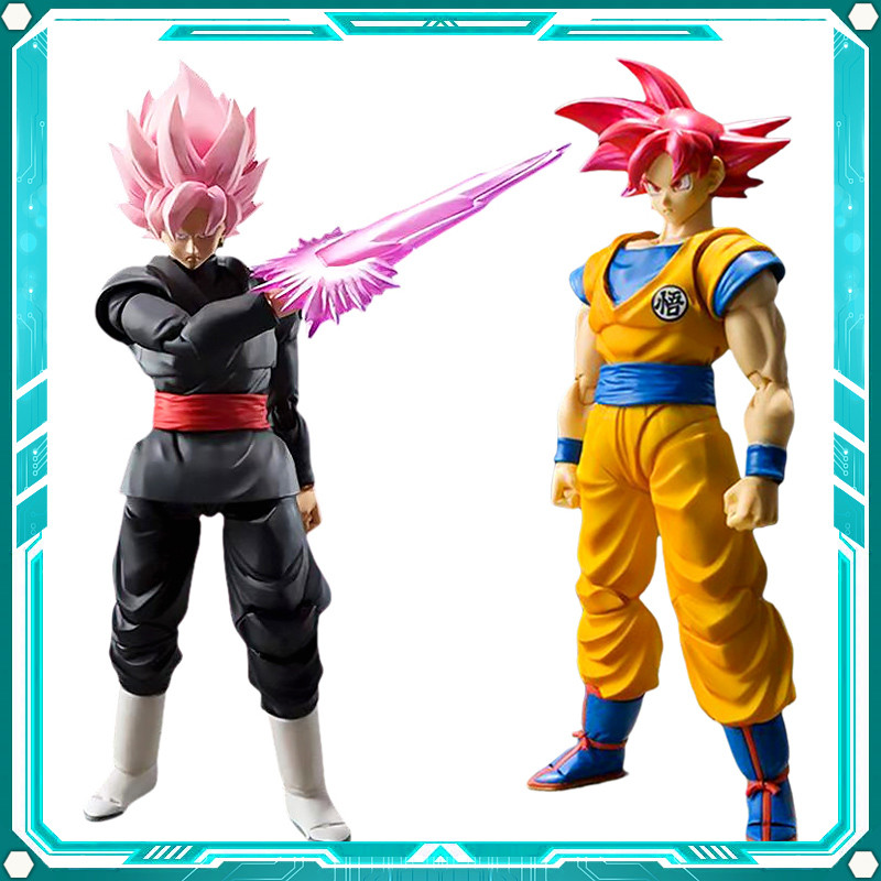 Goku สีดํา Zamasu Goku Super Saiyan Rose Goku Articulated Action Figure อุปกรณ์เสริมอะนิเมะของขวัญขอ