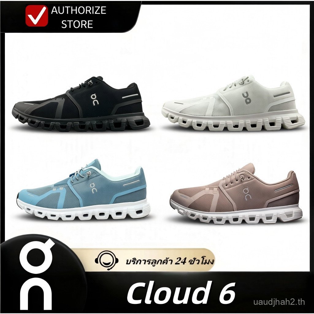 ของแท้ 100%ONRunningCloud6 รองเท้ากีฬาสําหรับผู้ชายและผู้หญิง QY0U