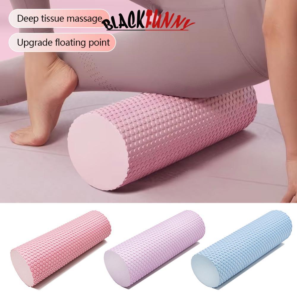 BLACKFUNNY 30 ซม.x10 ซม.EVA คอลัมน์โยคะโฟม Roller ความหนาแน่นสูงสําหรับพิลาทิสโยคะกล้ามเนื้อนวดฟิตเน