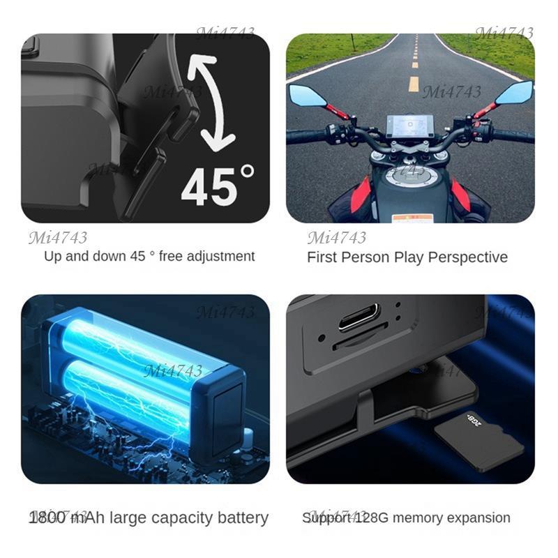 Mi4743i1080P Action Cam ไฟหน้ากล้องกีฬาสมาร์ท Sensing LED ไฟหน้า Mini Camcorder Recorder กล้องสําหรั