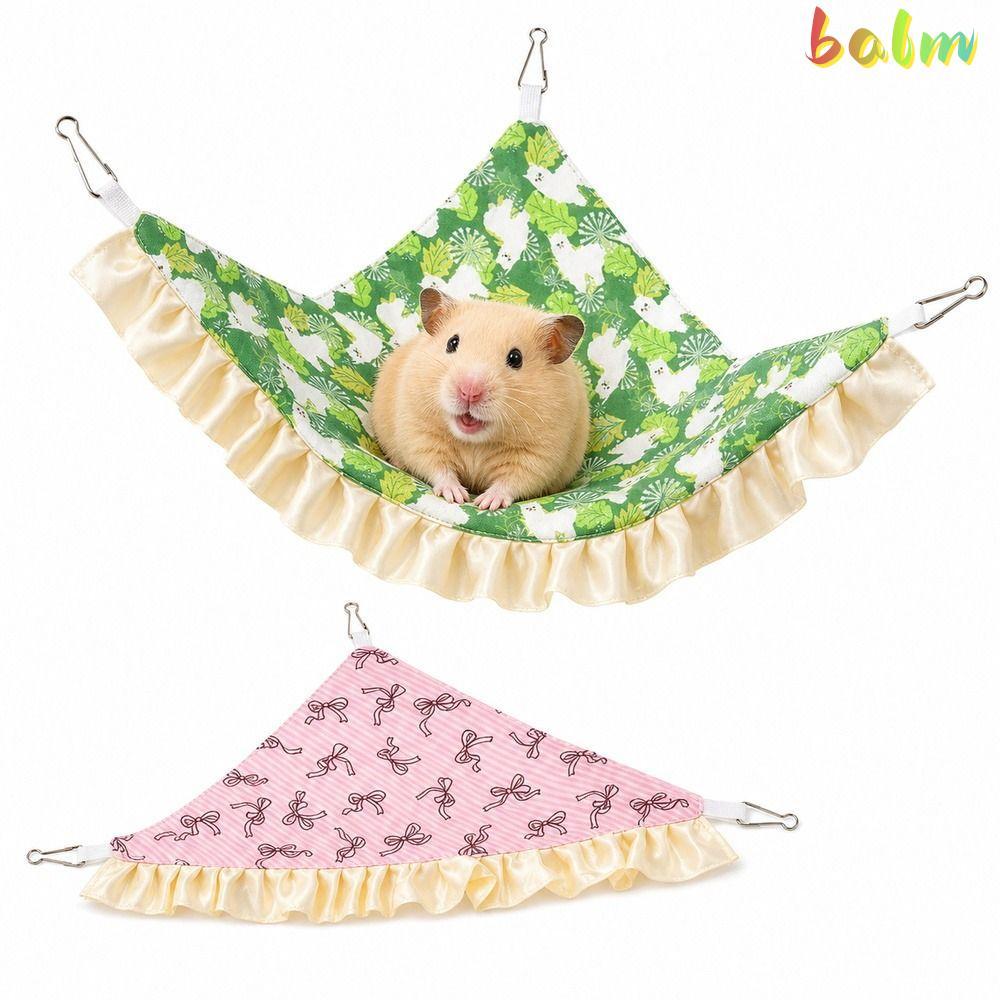 BALM PET Hammock, Breathable Metal Small Pet Hammock, Hanging Compact Corner Hanging Guinea Pig สําห