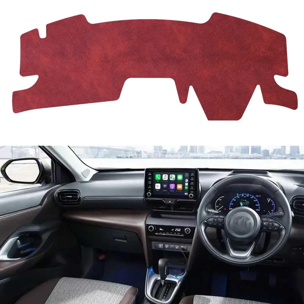 พรมปูแดชบอร์ดหนังพรีเมียม เฉพาะรุ่น Toyota Yaris Cross (XP210) ปี 2020-2023 กันยูวี | Premium Leathe