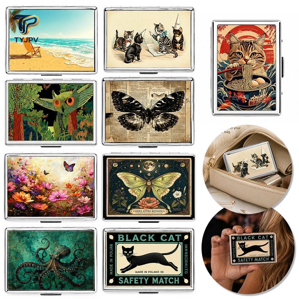 TYJPV Vintage Card , Easy Snap Vintage-Style Metal , Elegant อเนกประสงค์ออกแบบวัสดุโลหะ Multi-functi