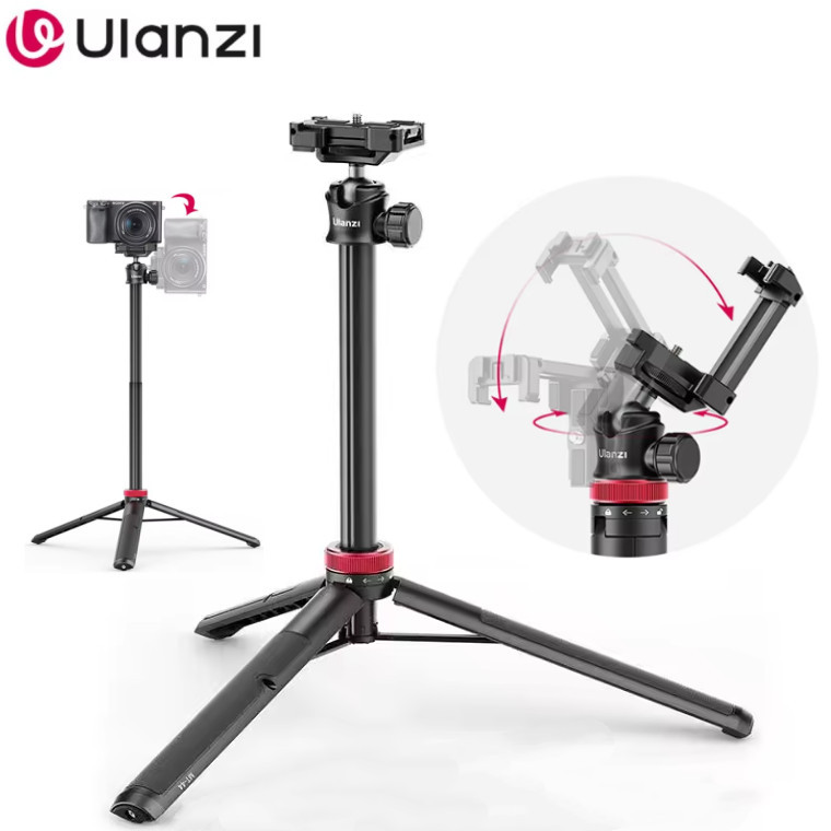 ULANZI MT-44 ไม้เซลฟี่แบบยืดได้พร้อมที่ยึดโทรศัพท์รองเท้าเย็นสําหรับขาตั้งกล้องกล้อง