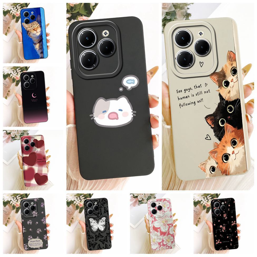 สําหรับ Infinix Hot 40 X6836 40Pro X6837 สําหรับ Infinix Hot 40 Pro X6837 ฝาครอบซิลิโคนแฟชั่นน่ารักแ