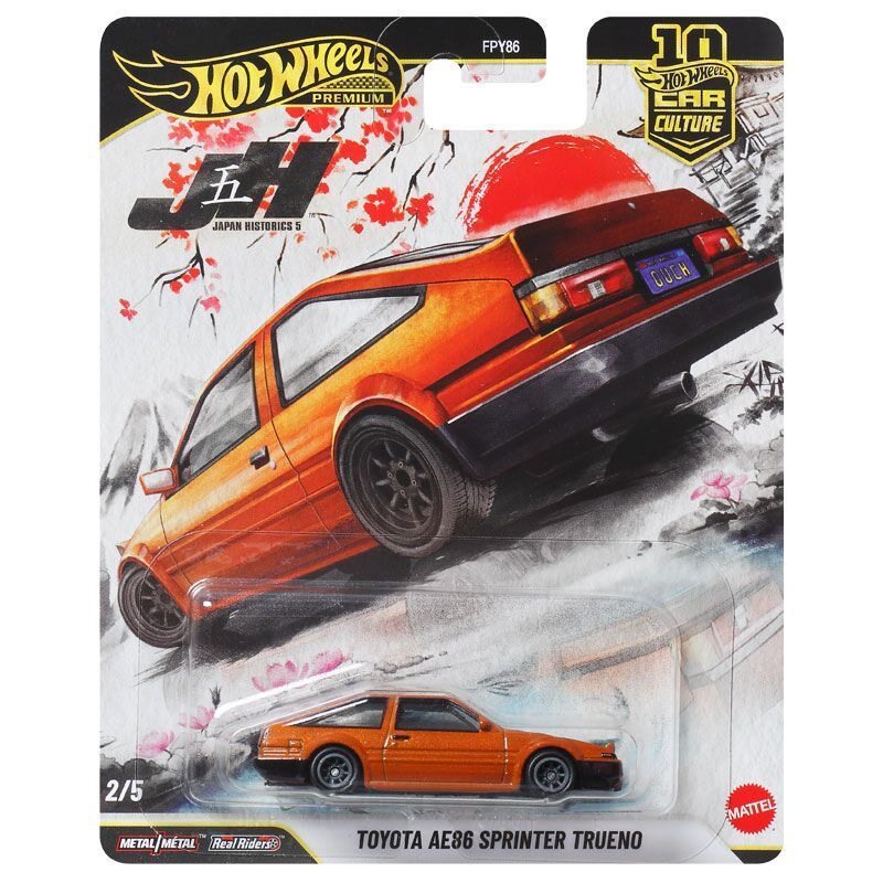 Hot Wheels Alloy Car Gold Label FPY86 Car Culture TOYOTA TOYOTA AE86 โมเดลรถจําลอง
