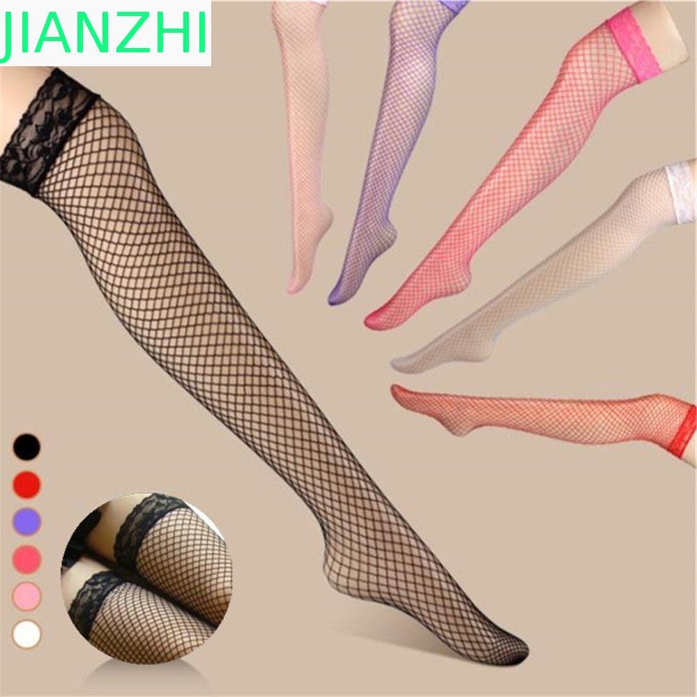 JIANZPH Fishnet Stocking Jacquard Pantyhose Tights Plus Size ชุดชั้นในสตรี