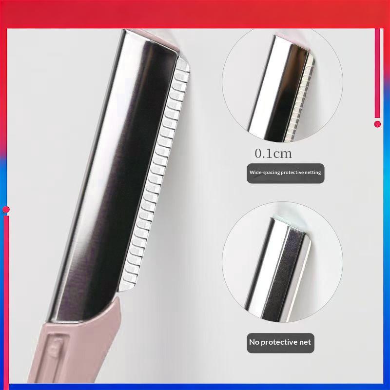 (ใหม่) 3 แพ็คมีดโกนคิ้ว Sharp ปลอดภัยสแตนเลส Ergonomic Handle มัลติฟังก์ชั่นสําหรับ Face Peach Fuzz 