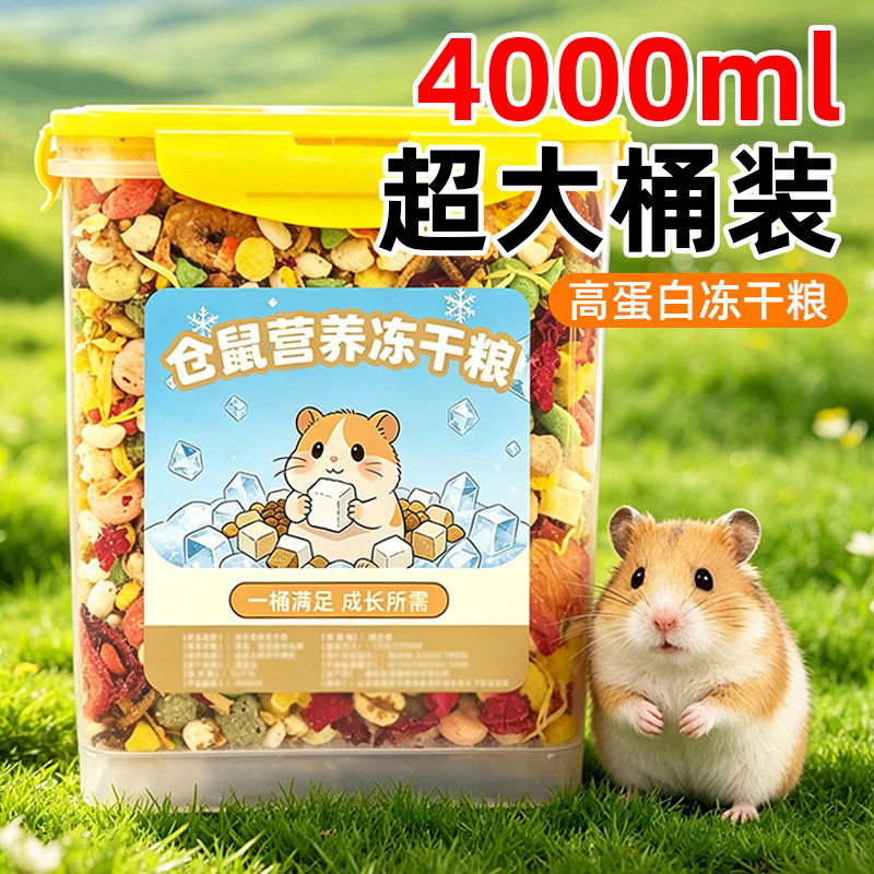 อาหารหนูแฮมสเตอร์ Staple Food Nutrition Golden Bear Food Small Hamster Food Feed Multigrain Hamster 