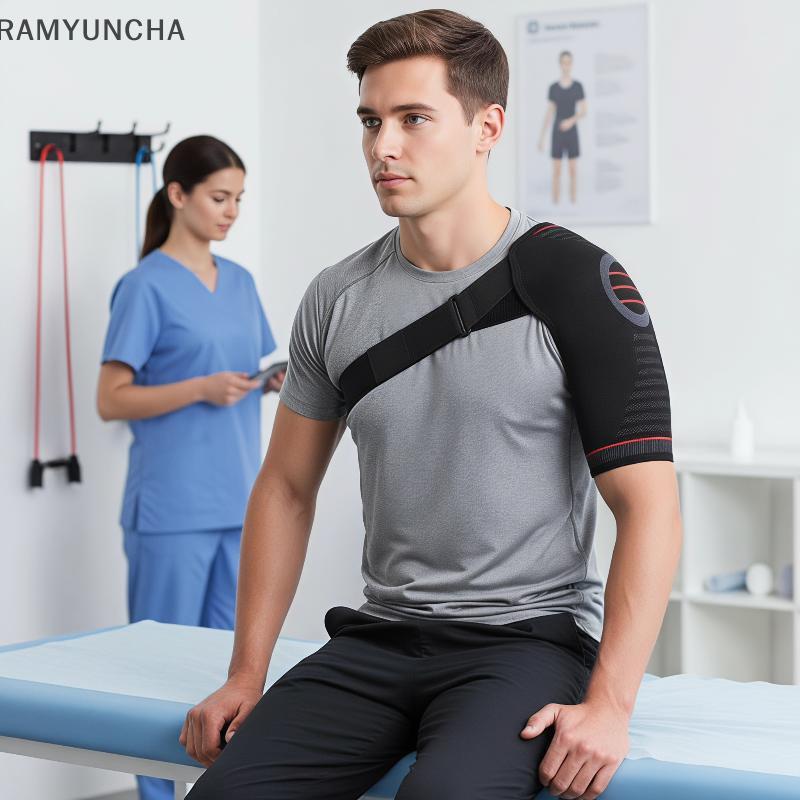 RAM รั้งไหล่แบบปรับได้สําหรับ Rotator Cuff & Dislocated AC Joint Support OTC