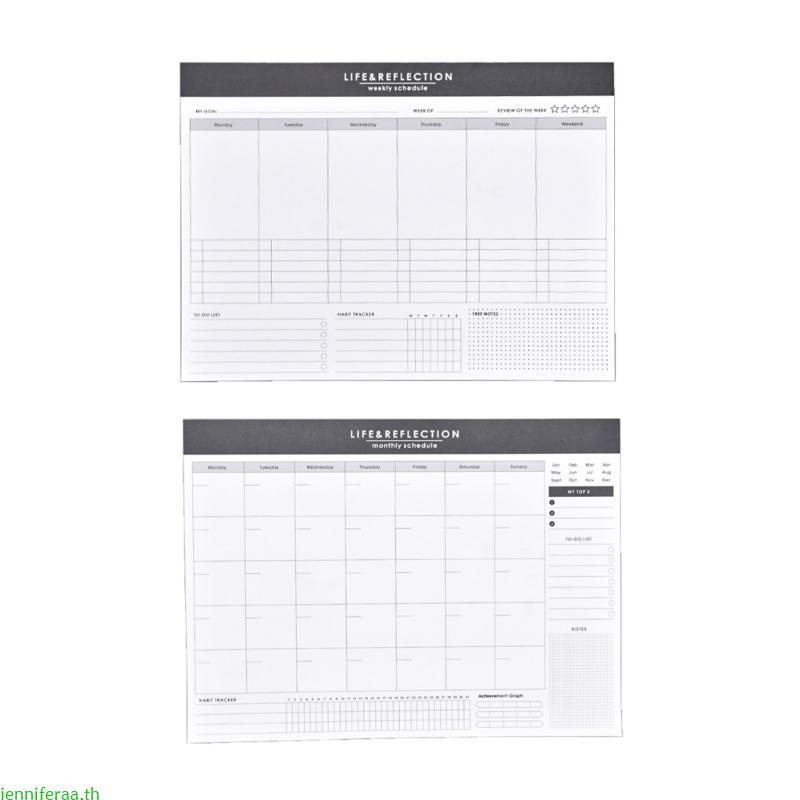 Jenniferaa Weekly Planner Notepad Undated Planner Sheets Planner Desk Planner to Do List