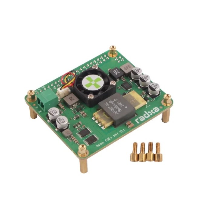 97JU Radxa 25W POE โมดูลจ่ายไฟอีเธอร์เน็ตรองรับ ROCK 5B /3 Series /5A และ SBCs อื่นๆ
