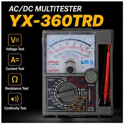 CODมัลติมิเตอร์ แบบอนาล็อก Sanwa meter YX-360TR โอม มิเตอร์ โวลมิเตอร์ มิเตอร์วัดไฟ มิเตอร์วัดไฟ แบบ