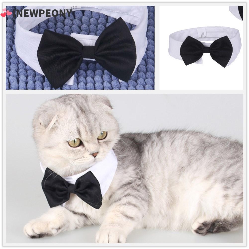 INEWPEONY Cat Tuxedo Collar Cat ลูกแมวลูกสุนัขชุดปรับได้สัตว์เลี้ยง Tuxedo อย่างเป็นทางการ