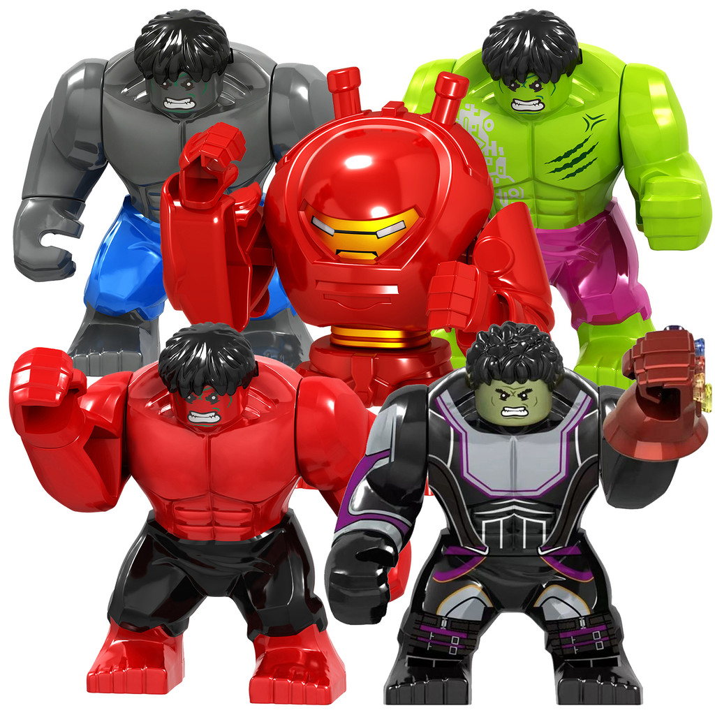 เลโก้ star wars Marvel Avengers Heroes ผู้ใหญ่ Hulk Thanos Spider-Man ประกอบอาคารบล็อกของเล่นของขวัญ