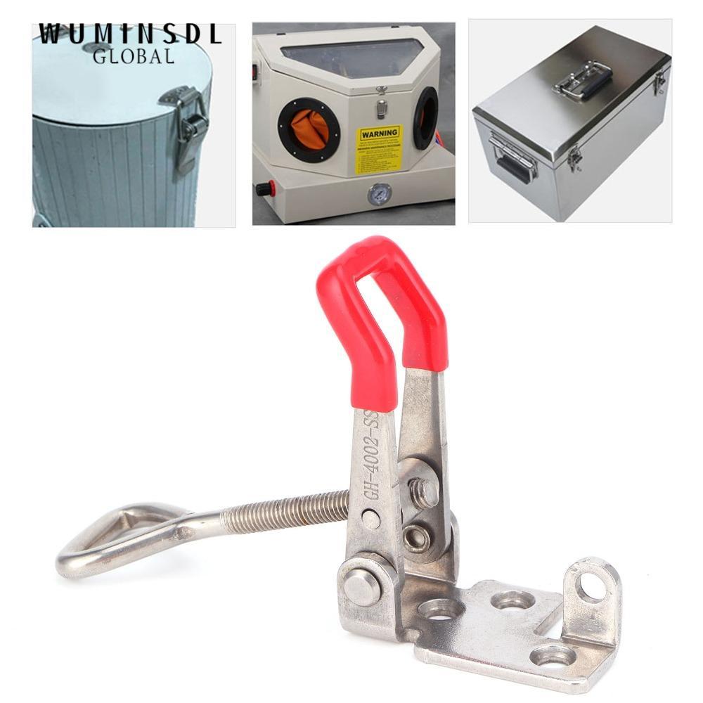 WUMINSDL Toggle Clamp, 23*142mm Stainless Steel Toggle Latch Clamp, Tool Adjustable Toggle Latch Box