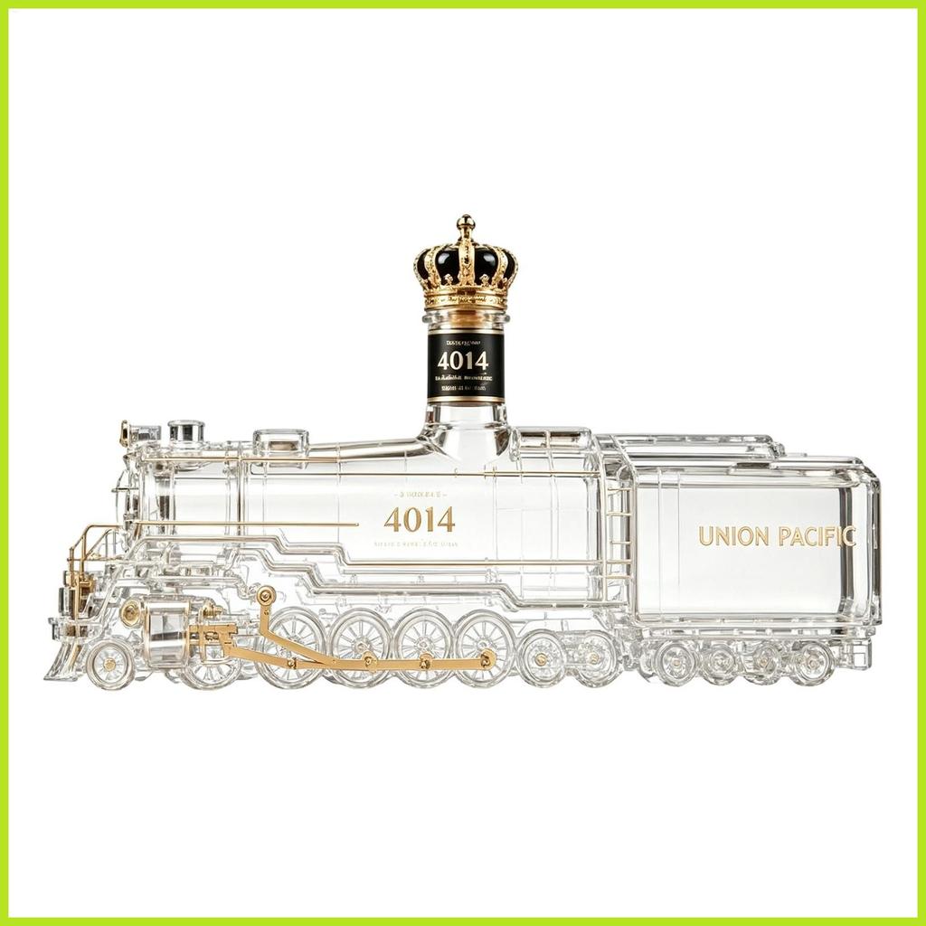 ขวดเหล้าเหล้า Vintage Steam Locomotive Table Centerpiece แอลกอฮอล์ขวดเหล้าตกแต่งสําหรับ Bourbon วอดก
