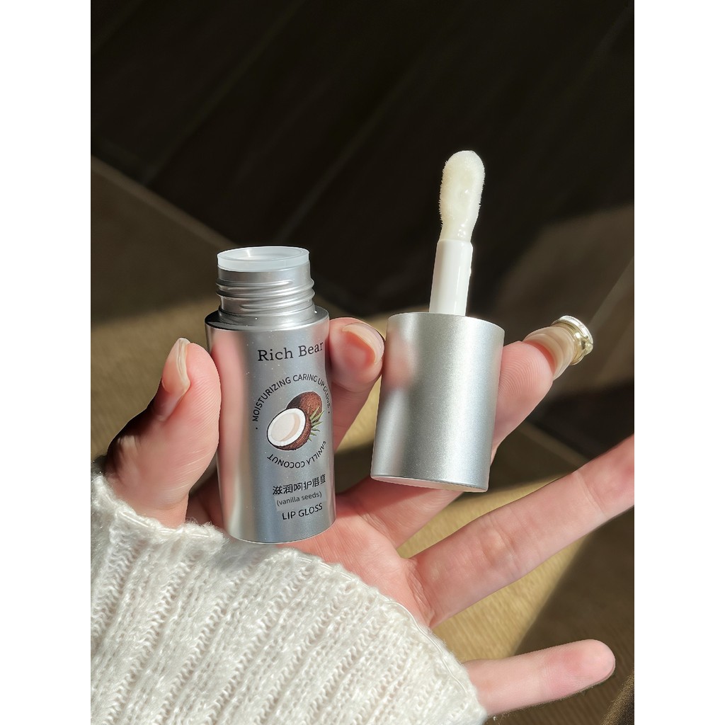 ลิปบาล์มบำรุงปาก lipbalm ไม่นิยมแต่ใช้ปัง!Vanilla Coconut Lip Balm Moisturizing Lip Oil Honey Female