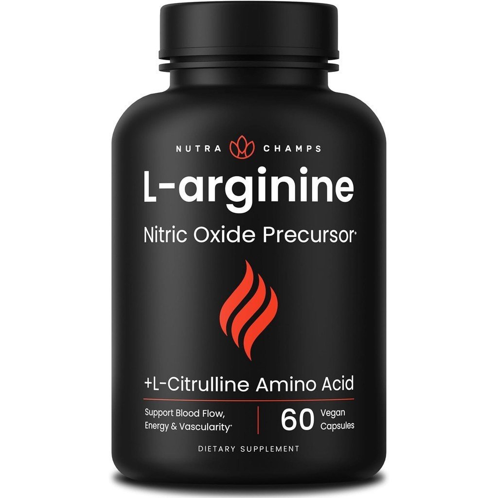 NutraChamps Premium L คองูหวี รสราม 5-in-1 Nitric Oxide, L-Arginine Powder & L Citrulline Enhanced w