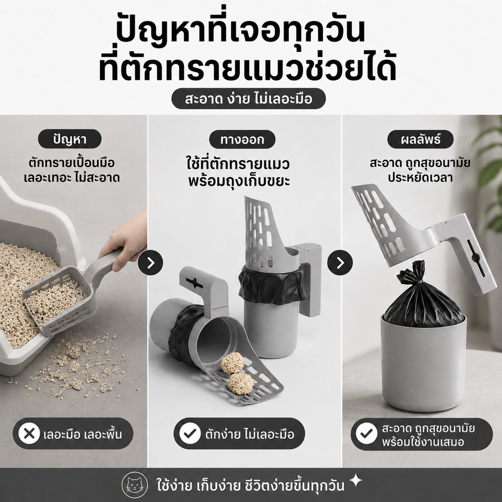 Doge&Orange مجرفة رمل قطط مع أكياس — صورة 6